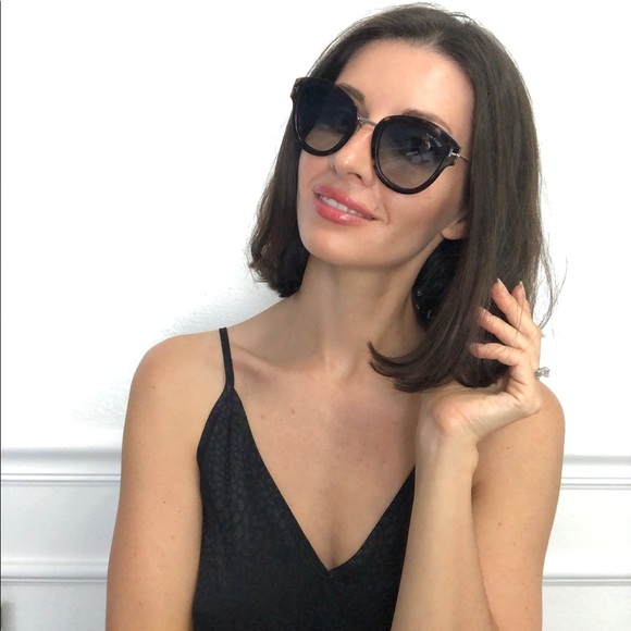New Tom Ford Mia Rounded Havana Sunglasses - Picture 9 of 16